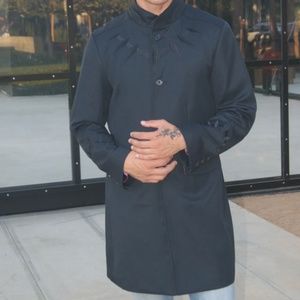 Black Panther T'Challa Wakanda Marvel Costume Inspired Long Car Coat Jacket New